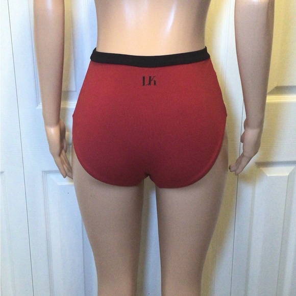 (2) Oh La La Dancewear Red/Blue Floral Dance Briefs Size Adult Medium - Picture 9 of 11